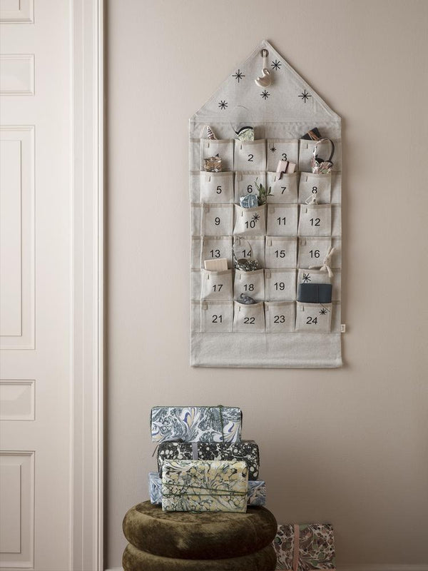 star christmas calendar in various colors by ferm living