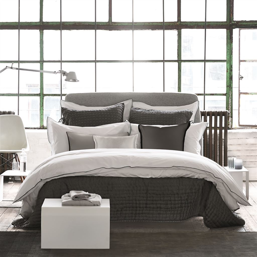 Astor Charcoal Dove Bedding Set Design By Designers Guild 1
