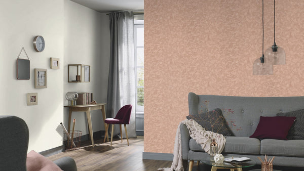 Elle Decoration Wood/Stone Wallpaper in Beige