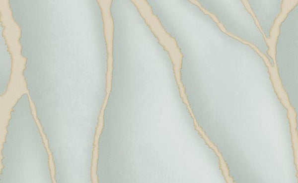 Elle Decoration Patterned Stone Wallpaper in Green