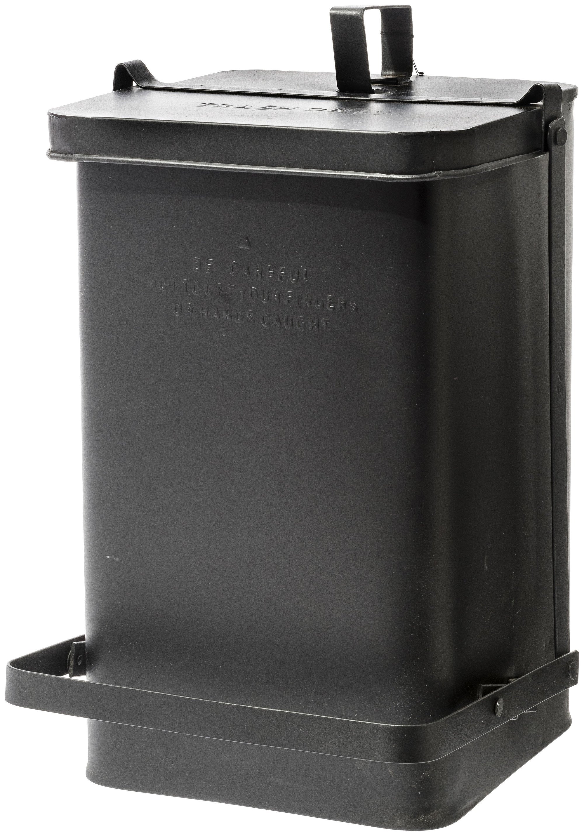 Step Trash Can Black Design By Puebco 1