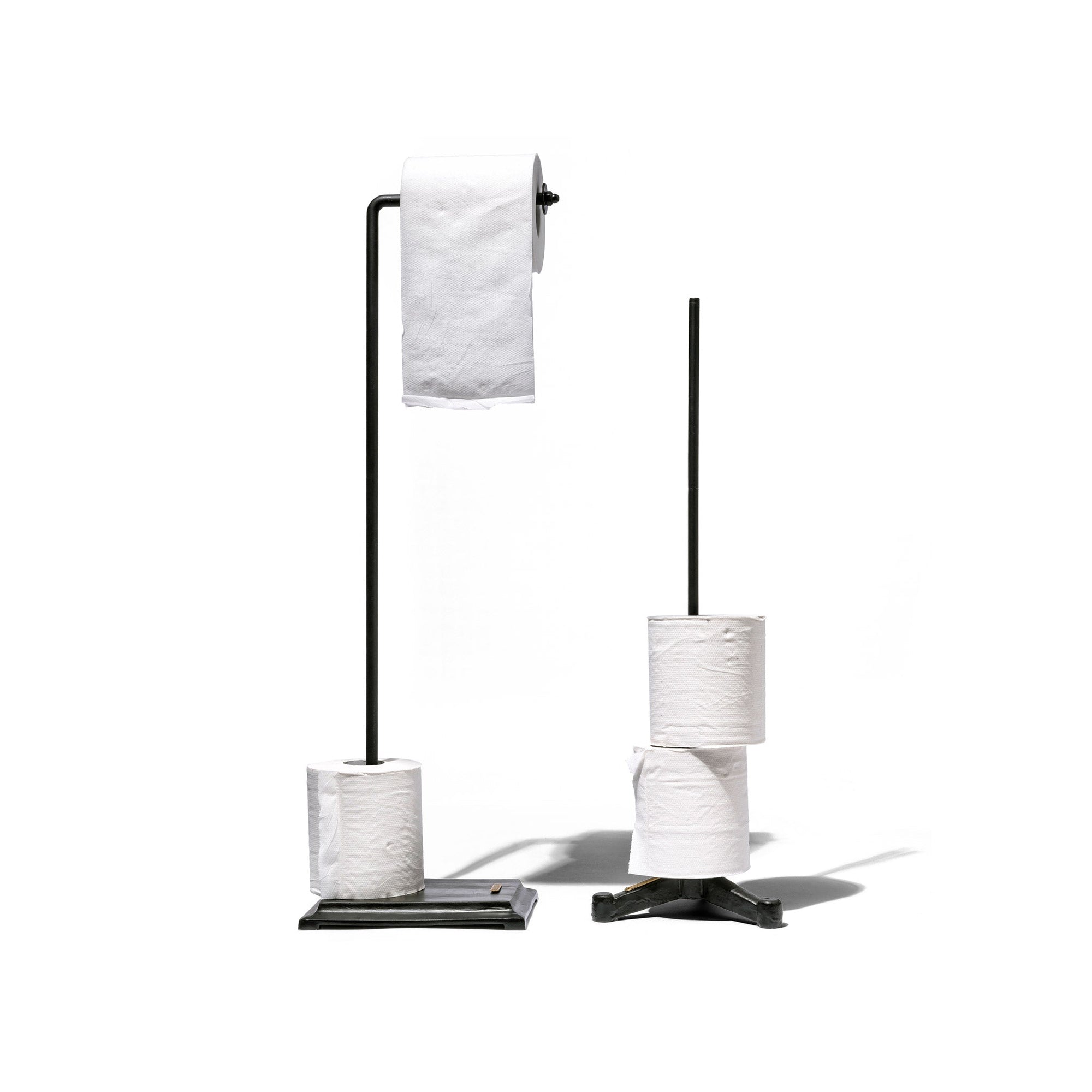 Toilet Paper Holder Angle Black Design By Puebco 3