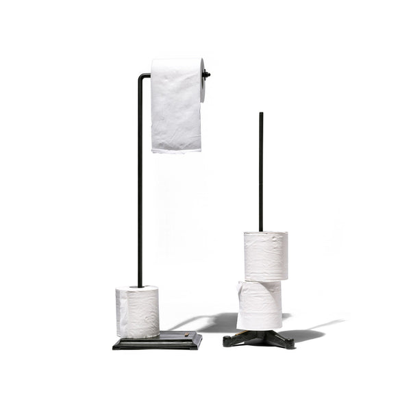Toilet Paper Holder Angle Black Design By Puebco 3
