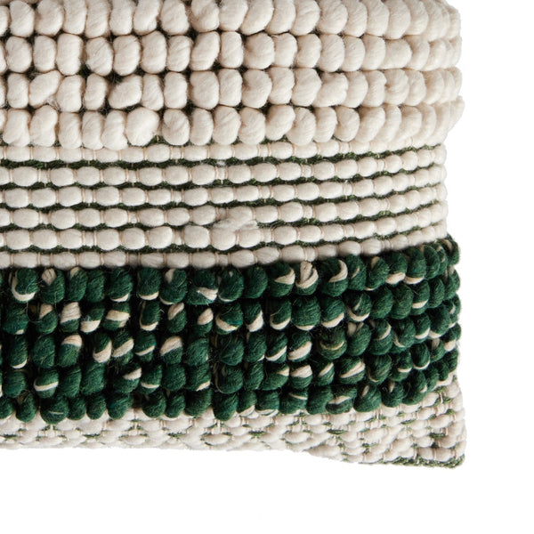 textured stripe pillow set green white by Four Hands 106840 003 6