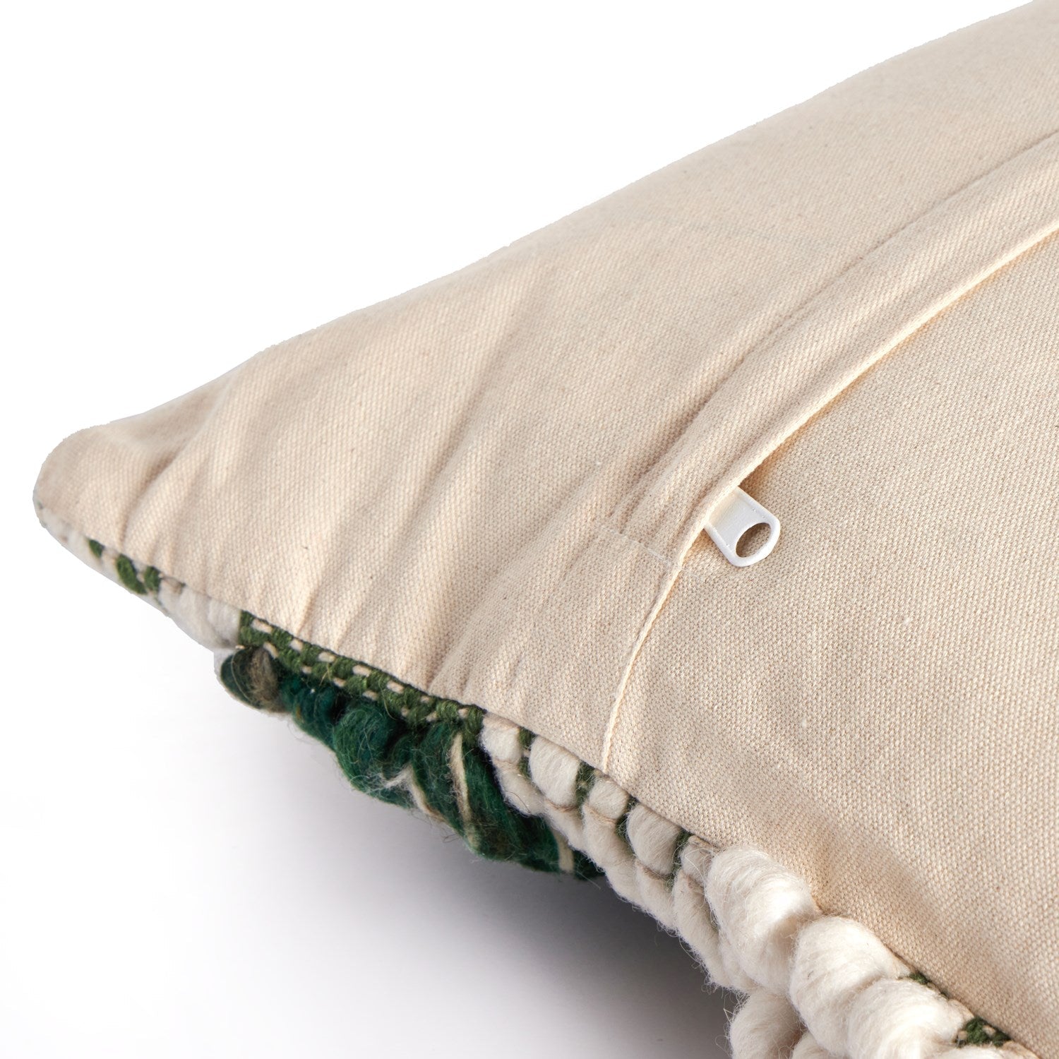 textured stripe pillow set green white by Four Hands 106840 003 4