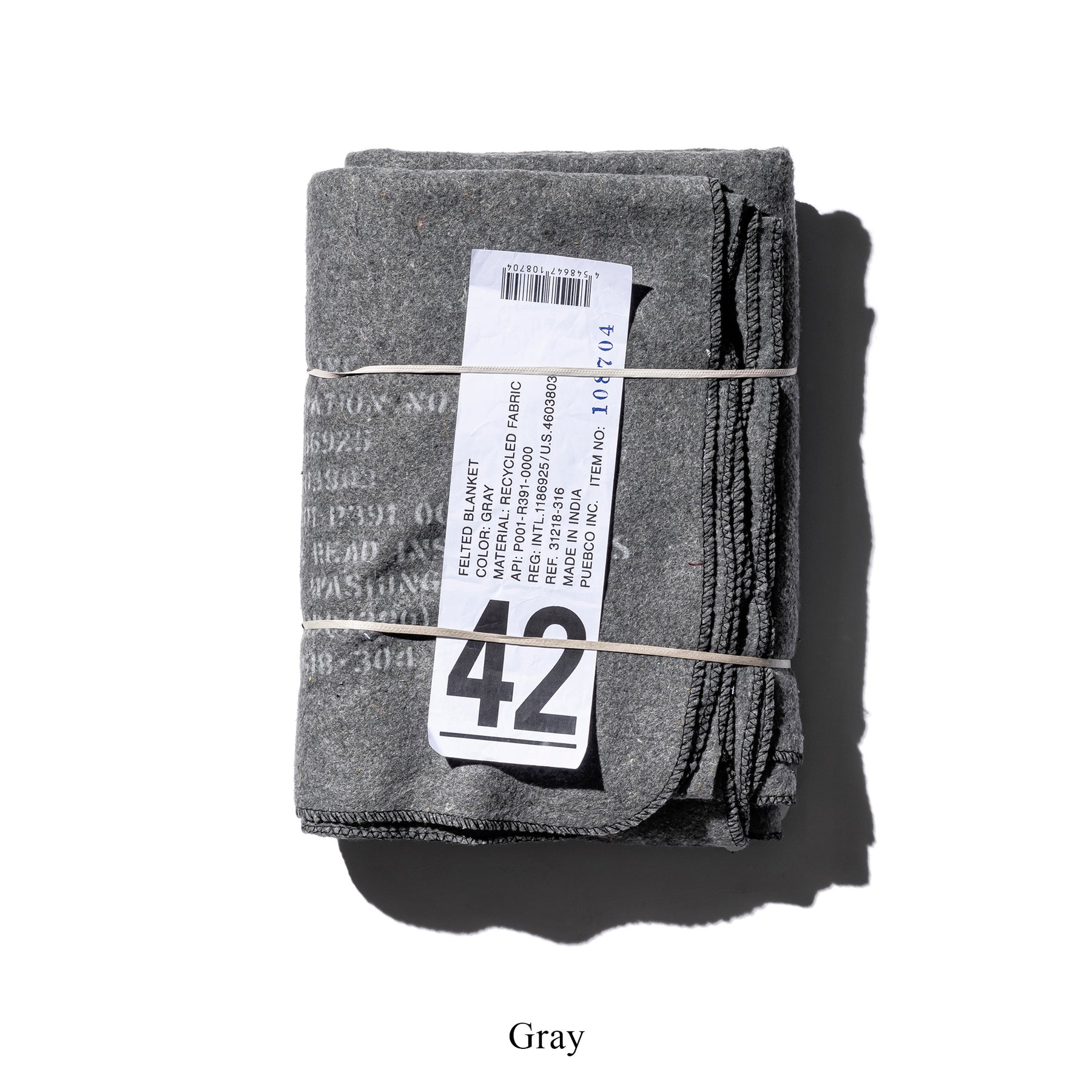 FELTED BLANKET gray
