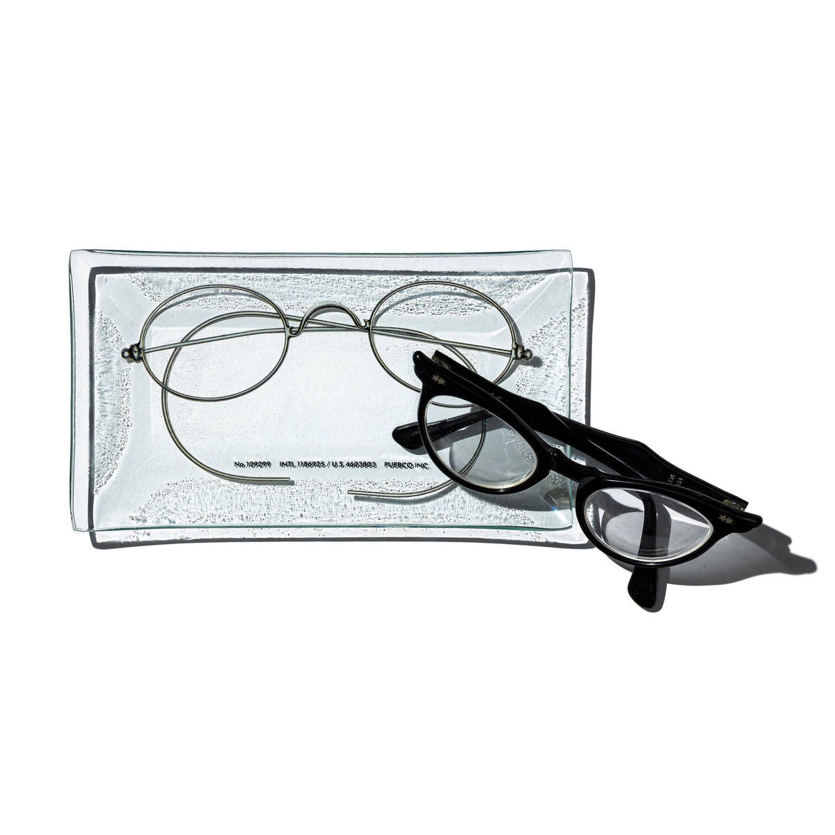 PRINTED GLASS TRAY / Glasses