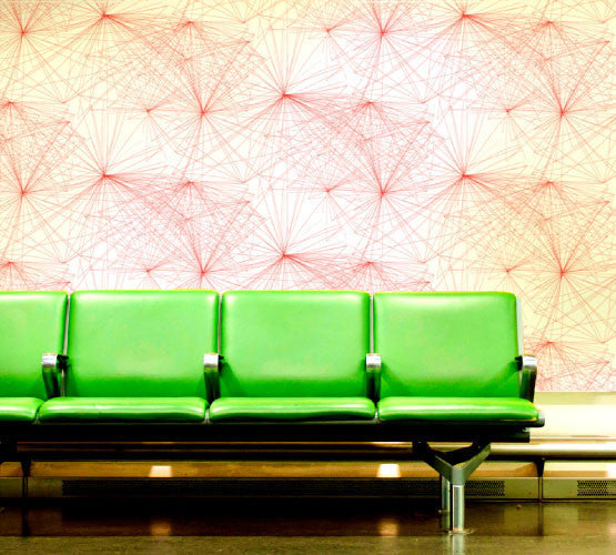 Voyageur Wallpaper in Red Eye design by Jill Malek