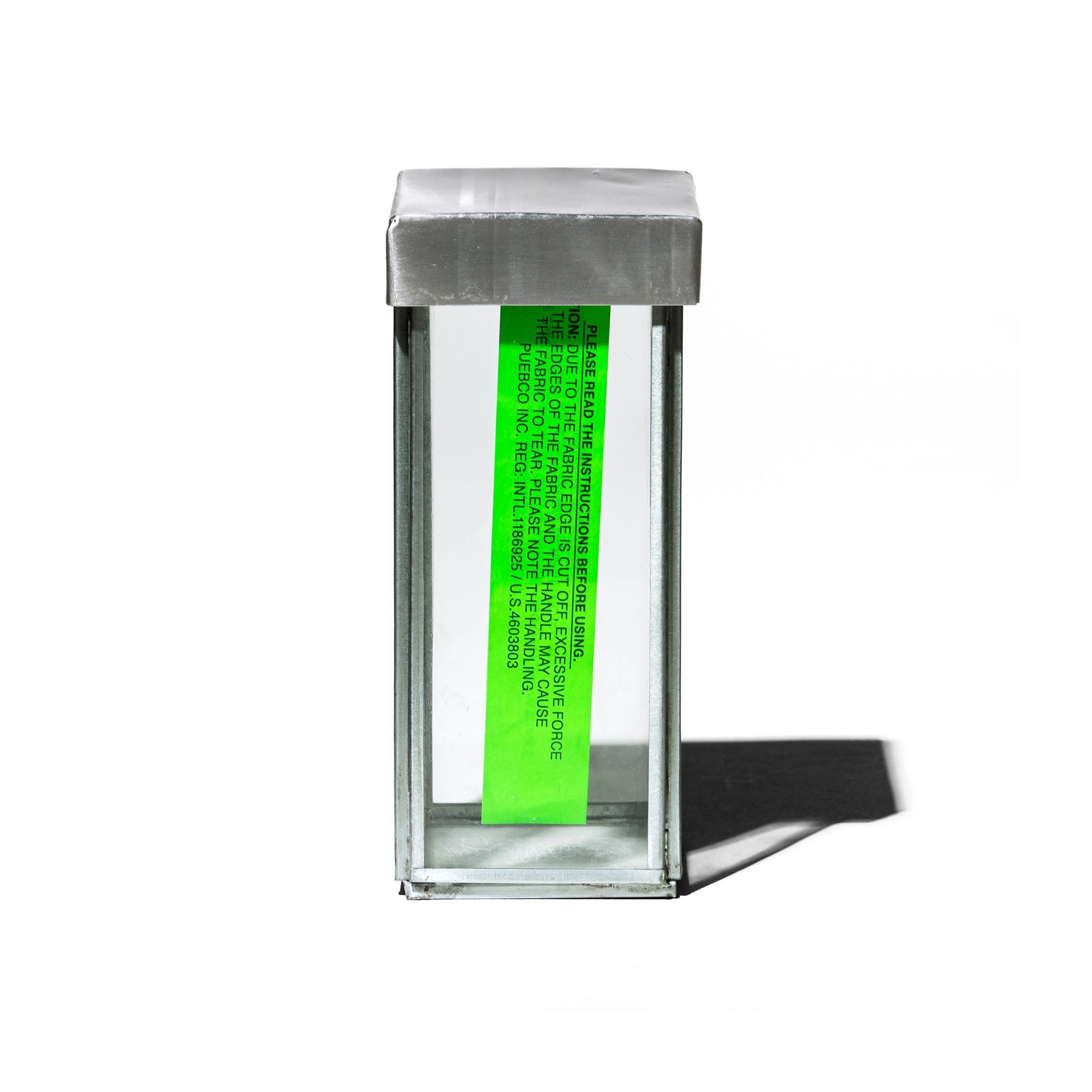 Glass Box W Recycle Steel Lid Pen Stand 2