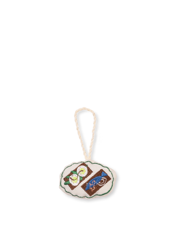 copenhagen embroidered ornament open sandwich 1