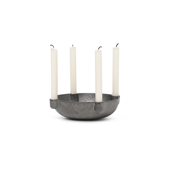 Bowl Candle Holder in Casted Brass by Ferm Living by Ferm Living