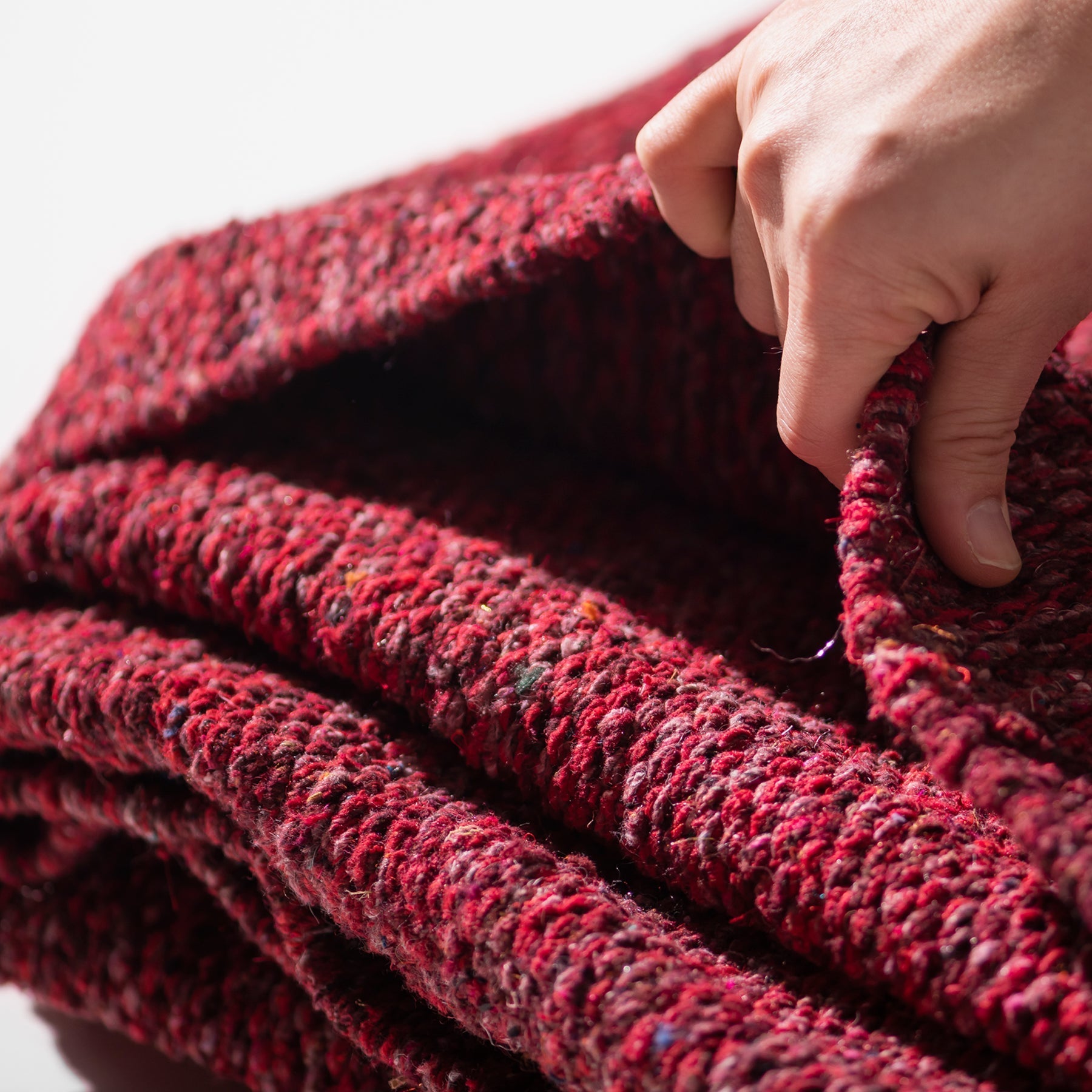 Handloomed Recycle Yarn Rug 4