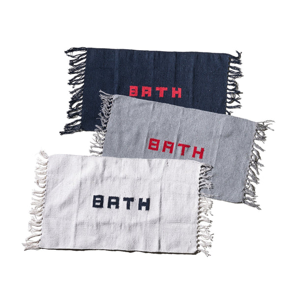 Handloomed Recycle Yarn Bath Mat 2