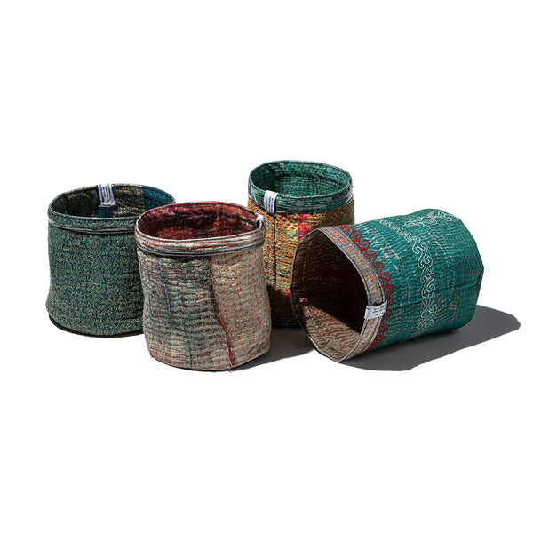 Covered Vintage Kantha Quilt Medium Organizer Puebco 113845 3