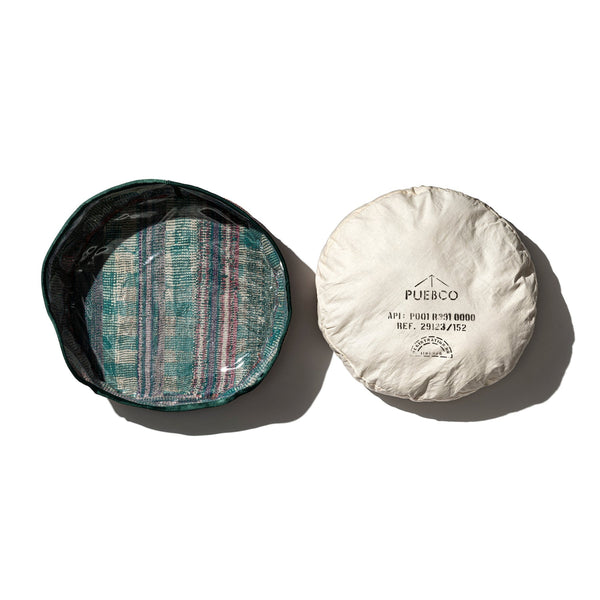 vintage kantha quilt pet bed w cushion puebco 113975 4