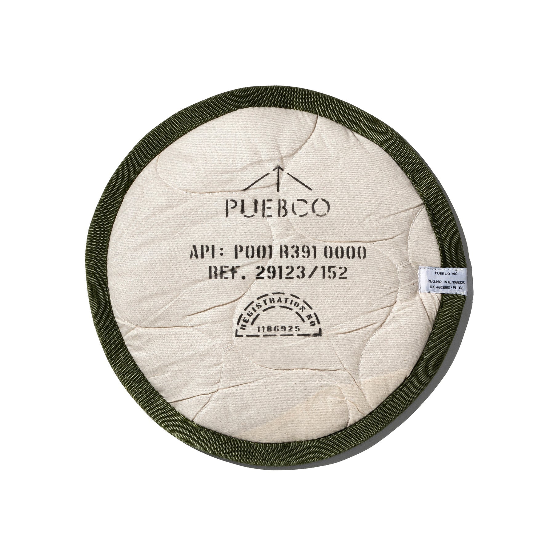 quilted seat cushion for stool olive puebco 114316 1