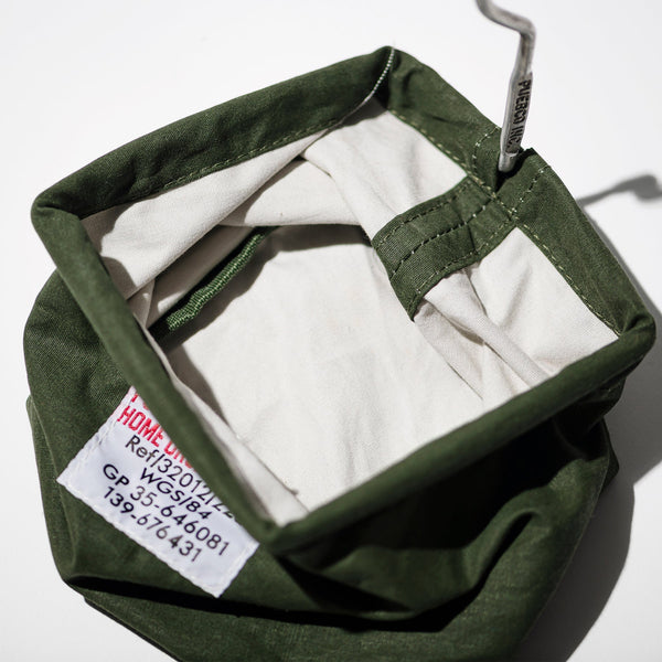Vintage Material Hook Basket / Square