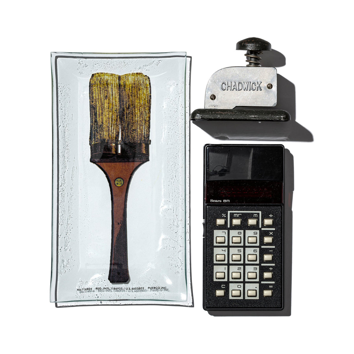 PRINTED GLASS TRAY / Paint Brush