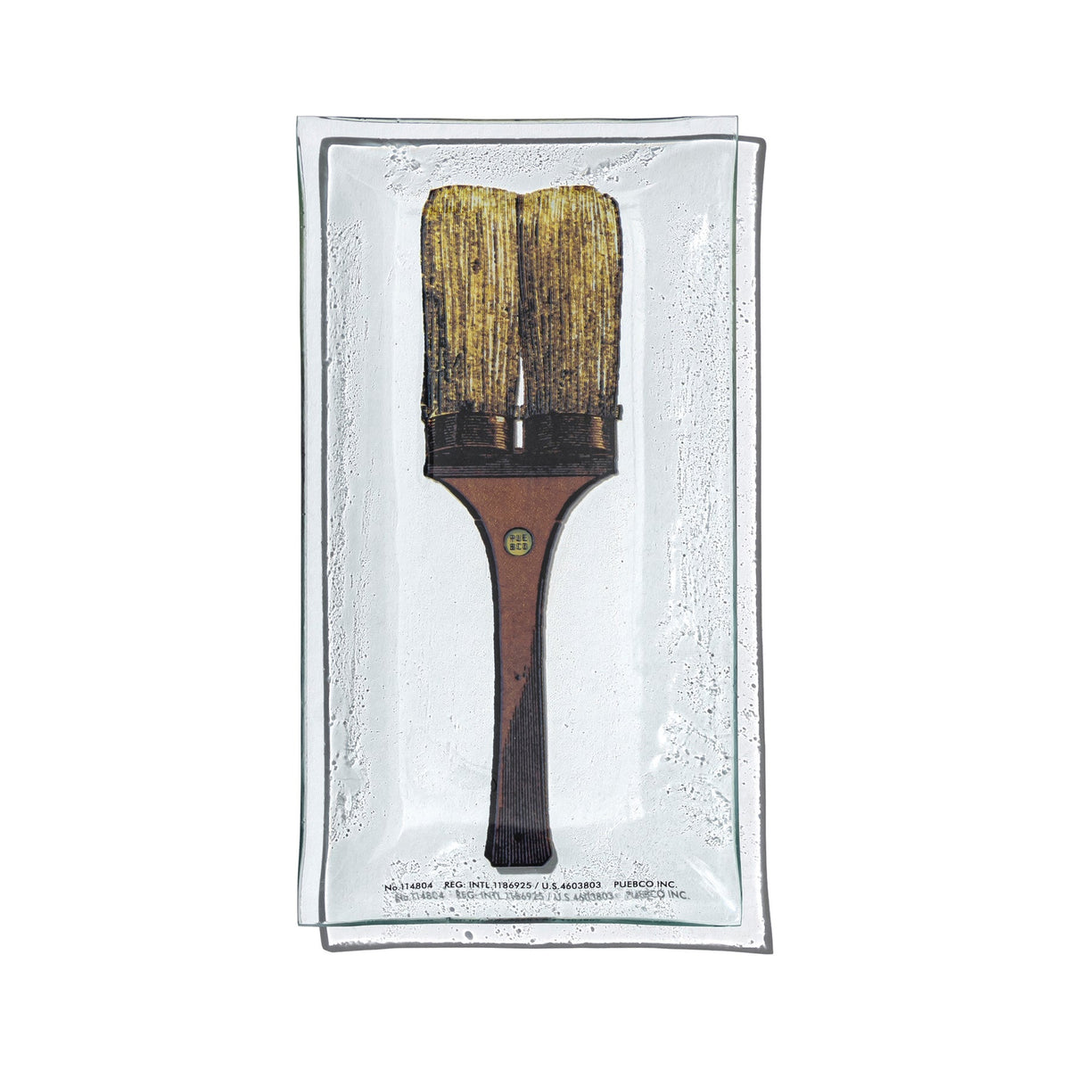 PRINTED GLASS TRAY / Paint Brush
