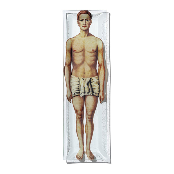 PRINTED GLASS TRAY / Skeleton, Body