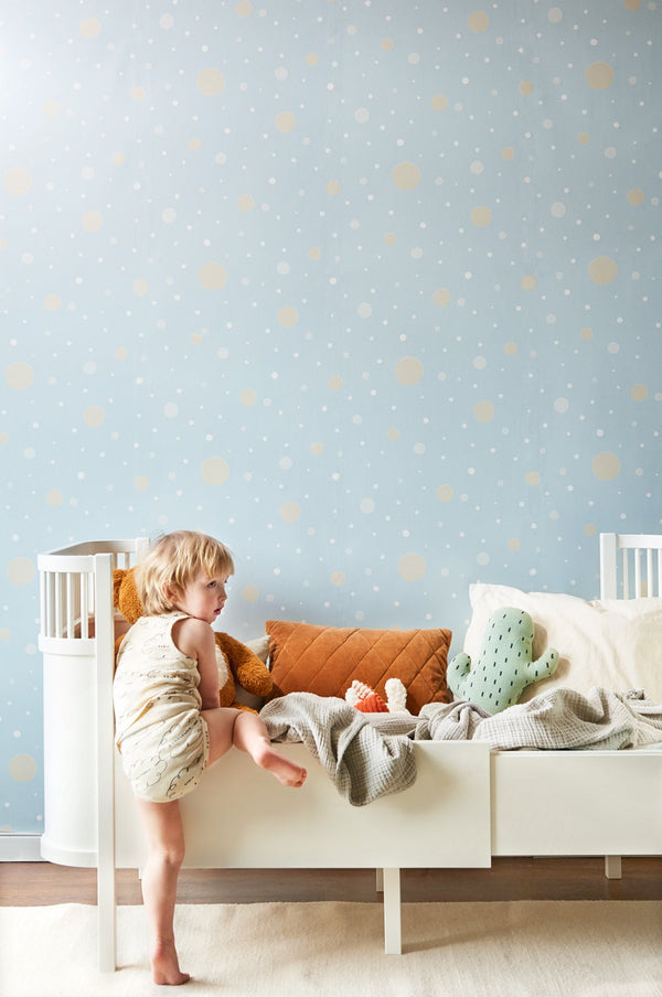 Confetti Blue Wallpaper by Majvillan