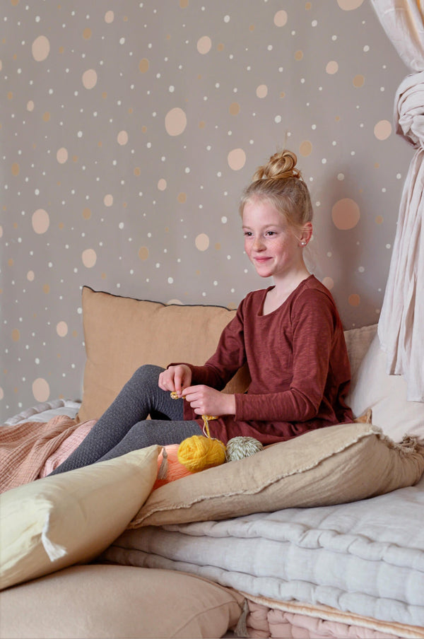 Confetti Mysterious Grey Wallpaper by Majvillan