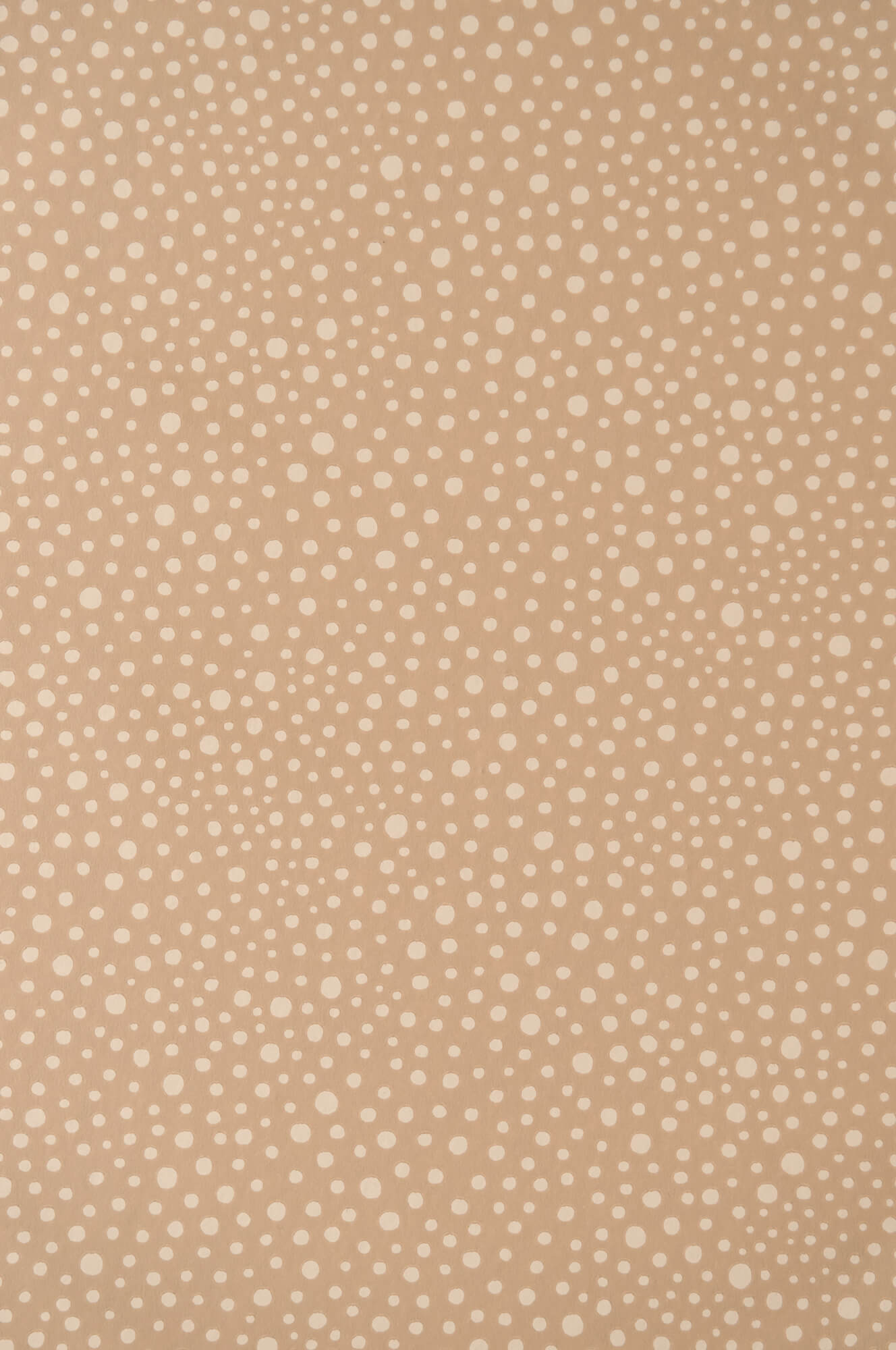 Dots Wallpaper in Teddy Brown