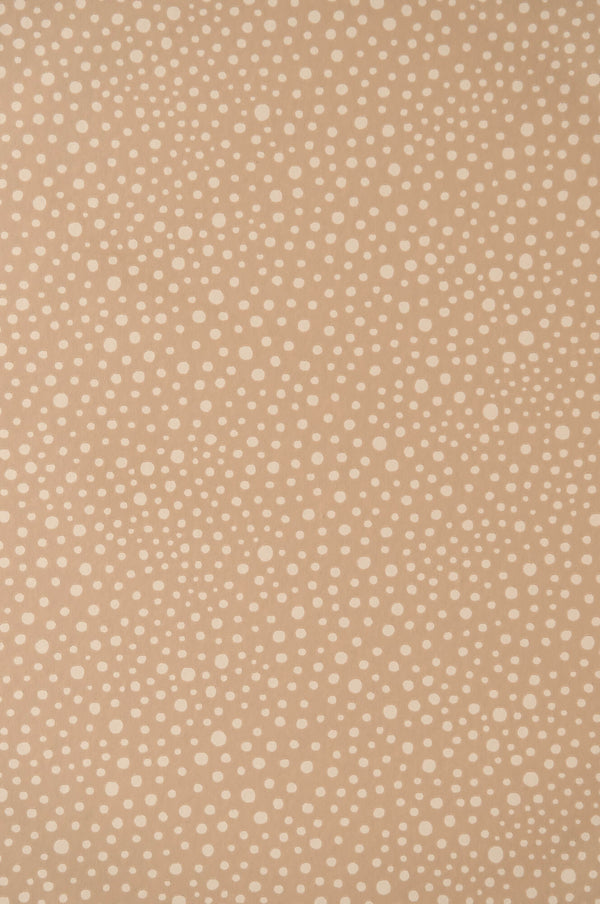 Dots Wallpaper in Teddy Brown