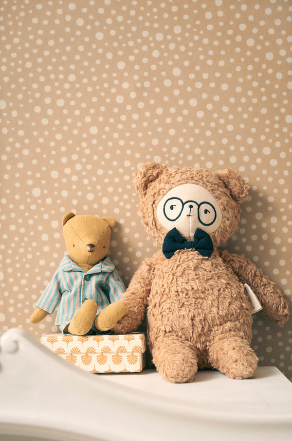 Dots Wallpaper in Teddy Brown