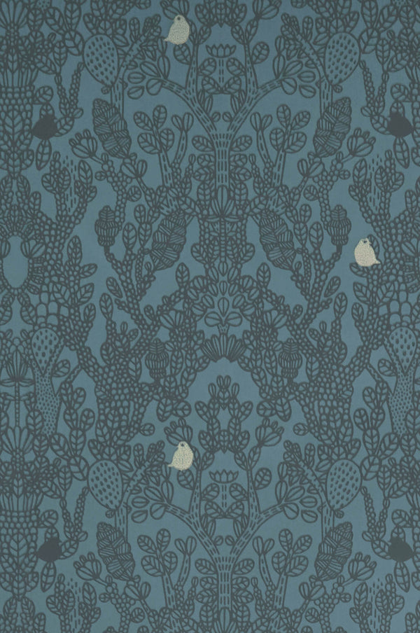 Amelie Blue Wallpaper by Majvillan