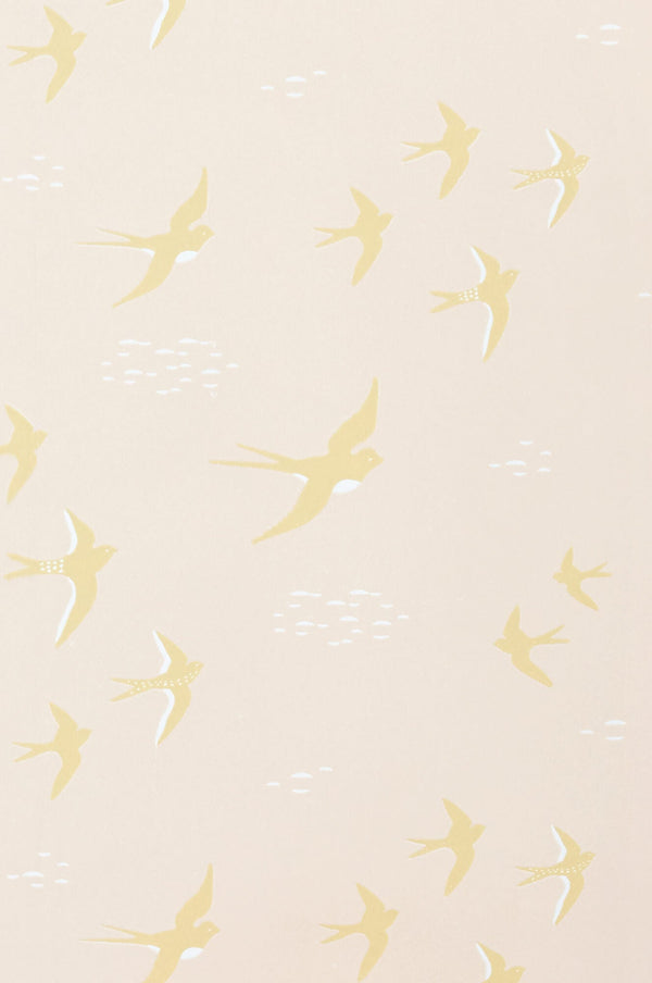 Follow The Wind Sunny Pink Wallpaper by Majvillan