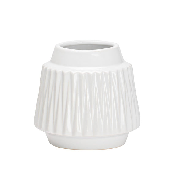 Ella Faceted Ceramic 14H Vase By Torre Tagus 903173C 1