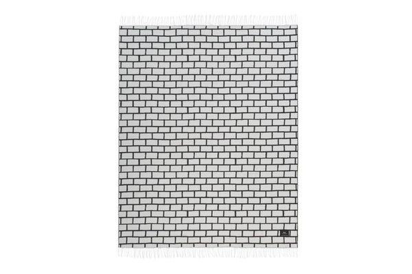 Brick Black & White Throw 3