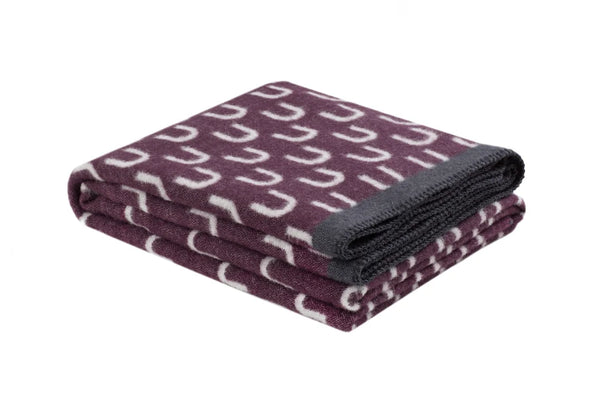 arch aubergine grey throw 1