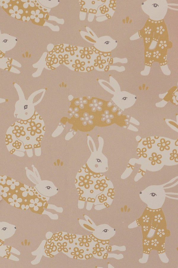 Garden Party Dusty Blush Pink Wallpaper by Majvillan