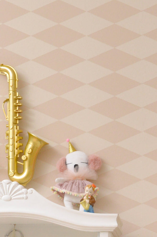 Copenhagen Beige Pink Wallpaper by Majvillan