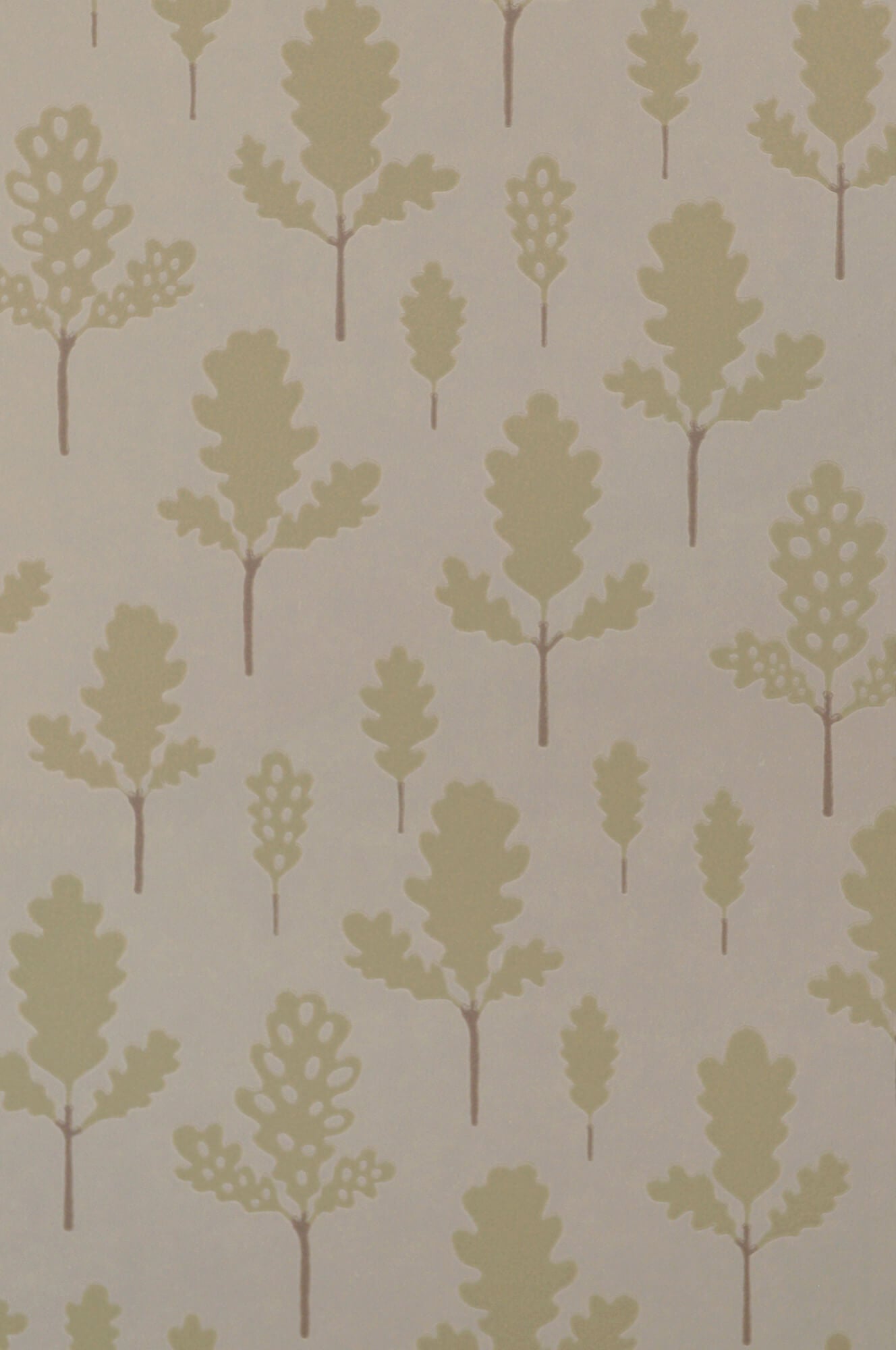 Oak Greige Blue Wallpaper by Majvillan