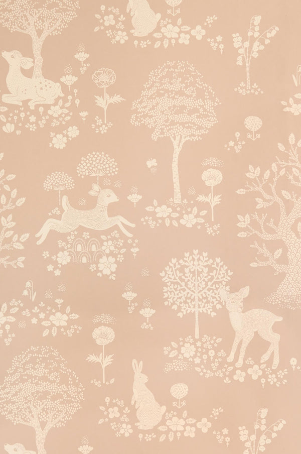 Summer Fields Wallpaper in Powder Pink