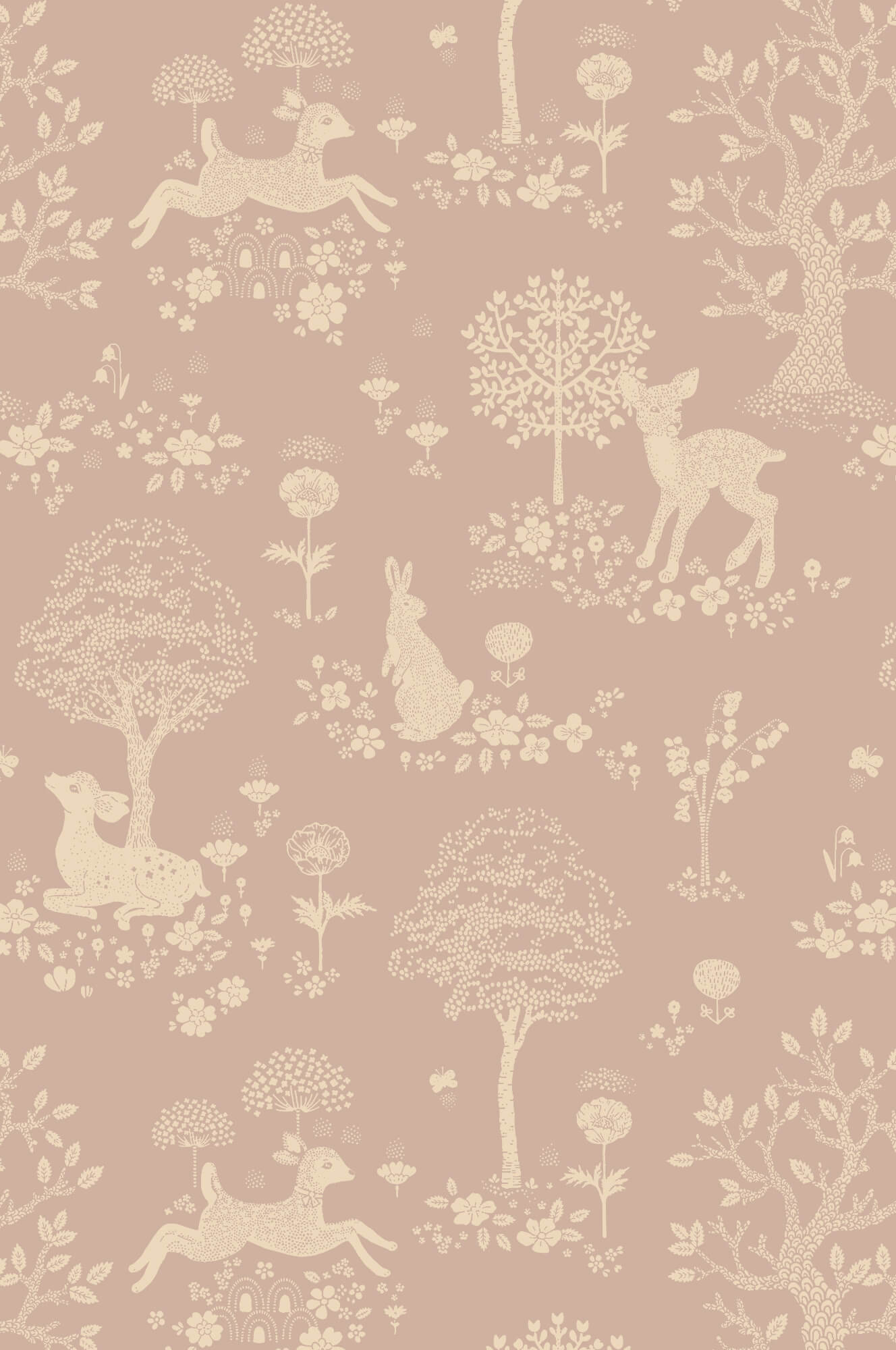 Summer Fields Wallpaper in Dreamy Lilac