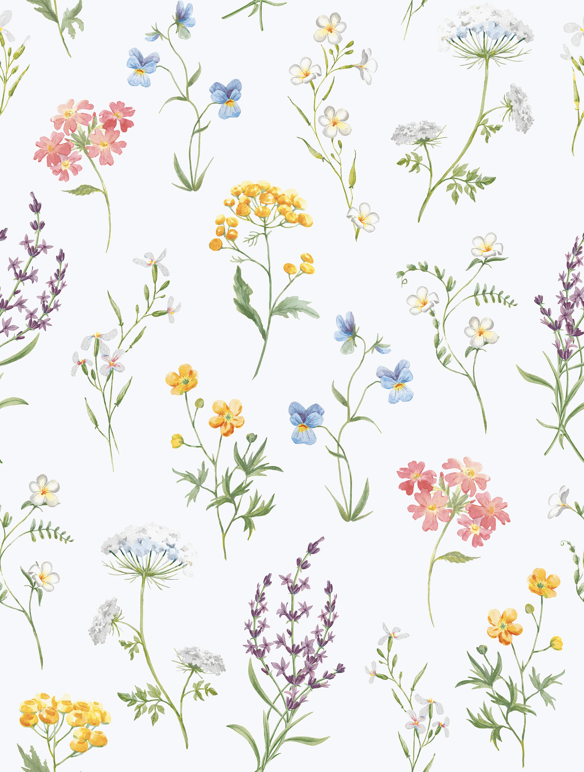 Sample Spring Blossom Botanical Wallpaper in Multi