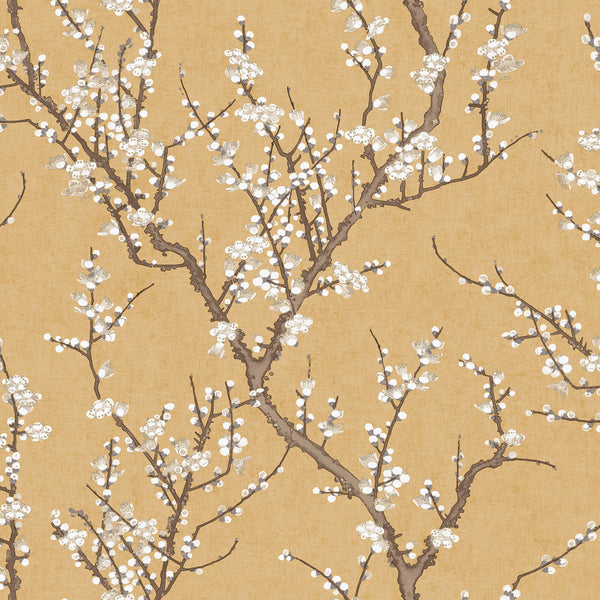 Spring Blossom Sakura Tree Wallpaper in Yellow
