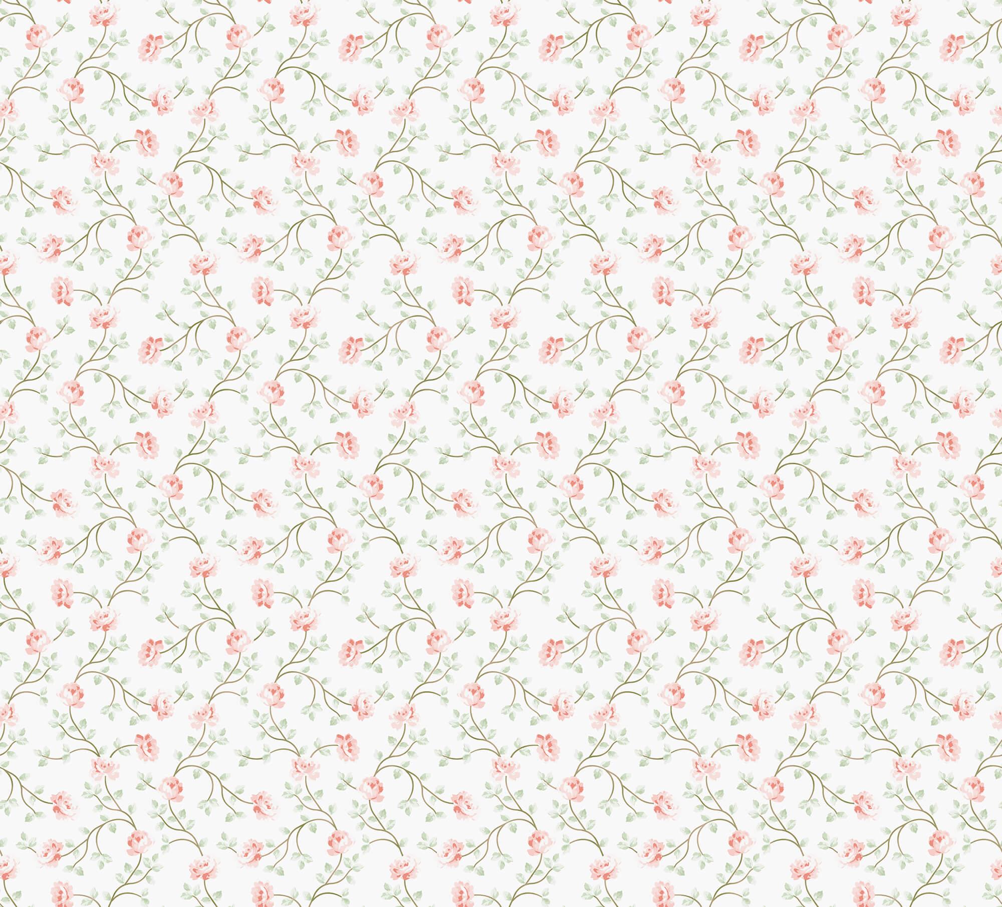Spring Blossom Petit Flowers Wallpaper in Pink