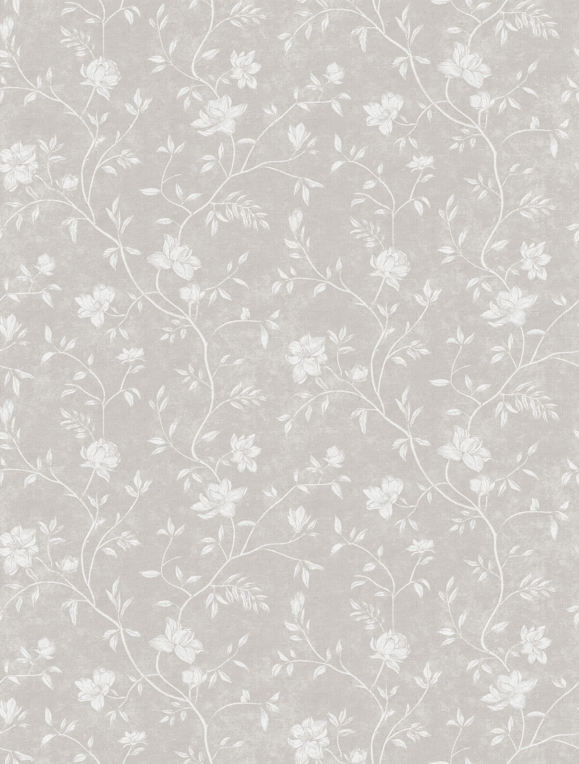 Sample Spring Blossom Magnolia Wallpaper in Grey