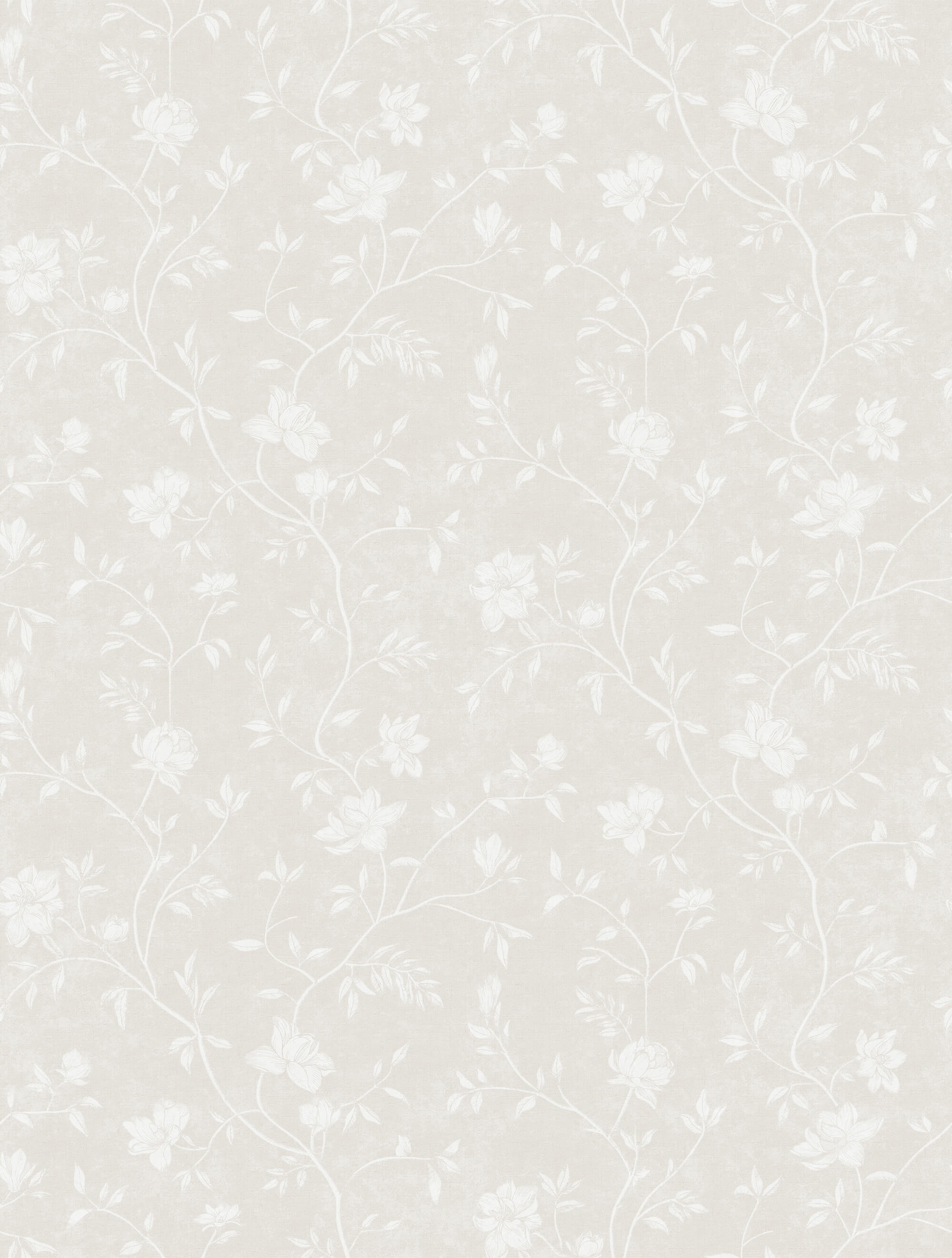 Sample Spring Blossom Magnolia Wallpaper in Beige