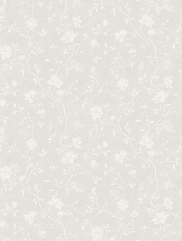 Spring Blossom Magnolia Wallpaper in Beige
