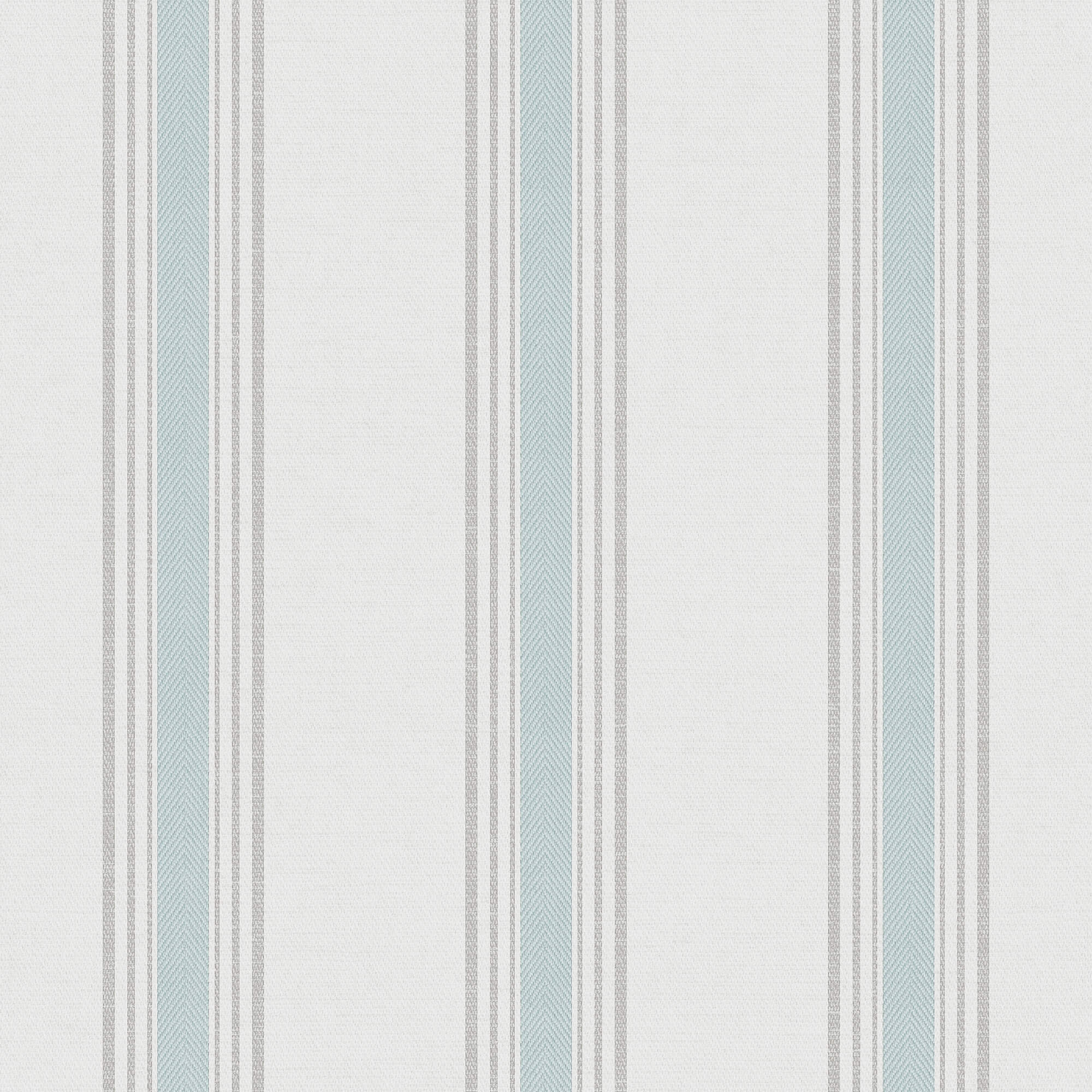 Sample Spring Blossom Stripes Wallpaper in Turquoise