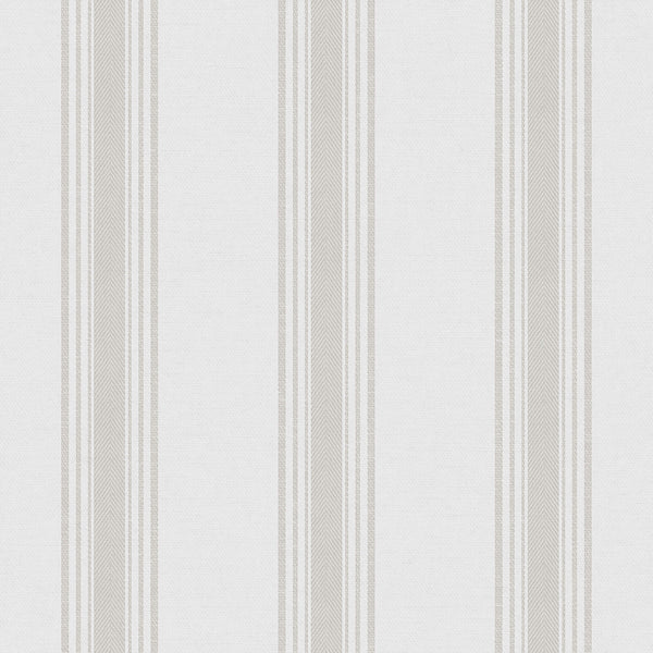 Spring Blossom Stripes Wallpaper in Taupe