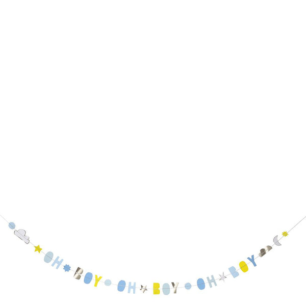 oh baby boy garland card by meri meri 2