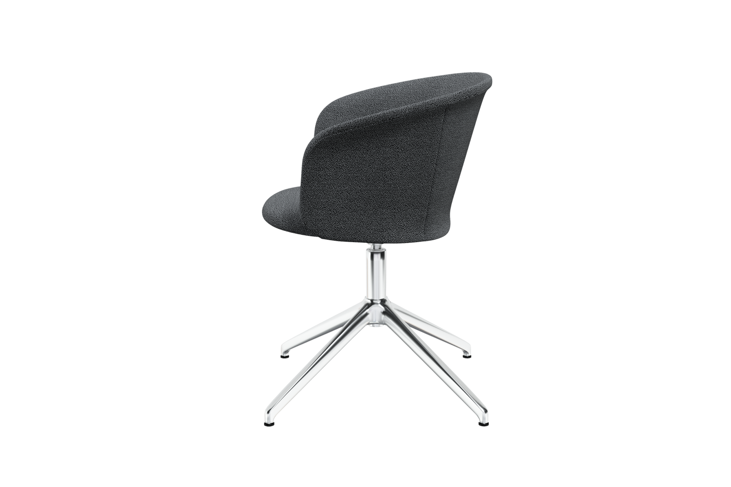Kendo Graphite Swivel Chair 4 Star Return Hem 20203 6