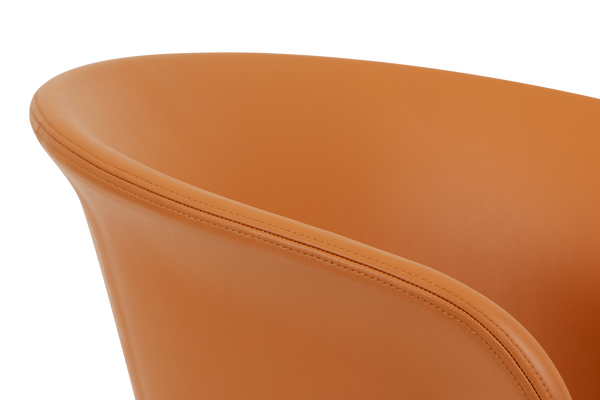 Kendo Cognac Leather Swivel Chair 4 Star Return Hem 20242 9